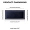 Black Wood Grain Shadow Box Frame with Acrylic Front - Black Suede Backing, 30 Sizes